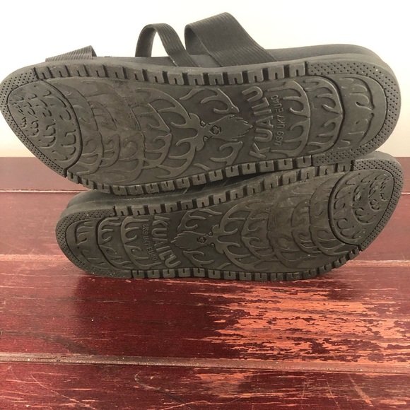 Kuailu Women's Orthopedic Yoga Mat Beach Sandals Black Size 9 - Picture 6 of 8